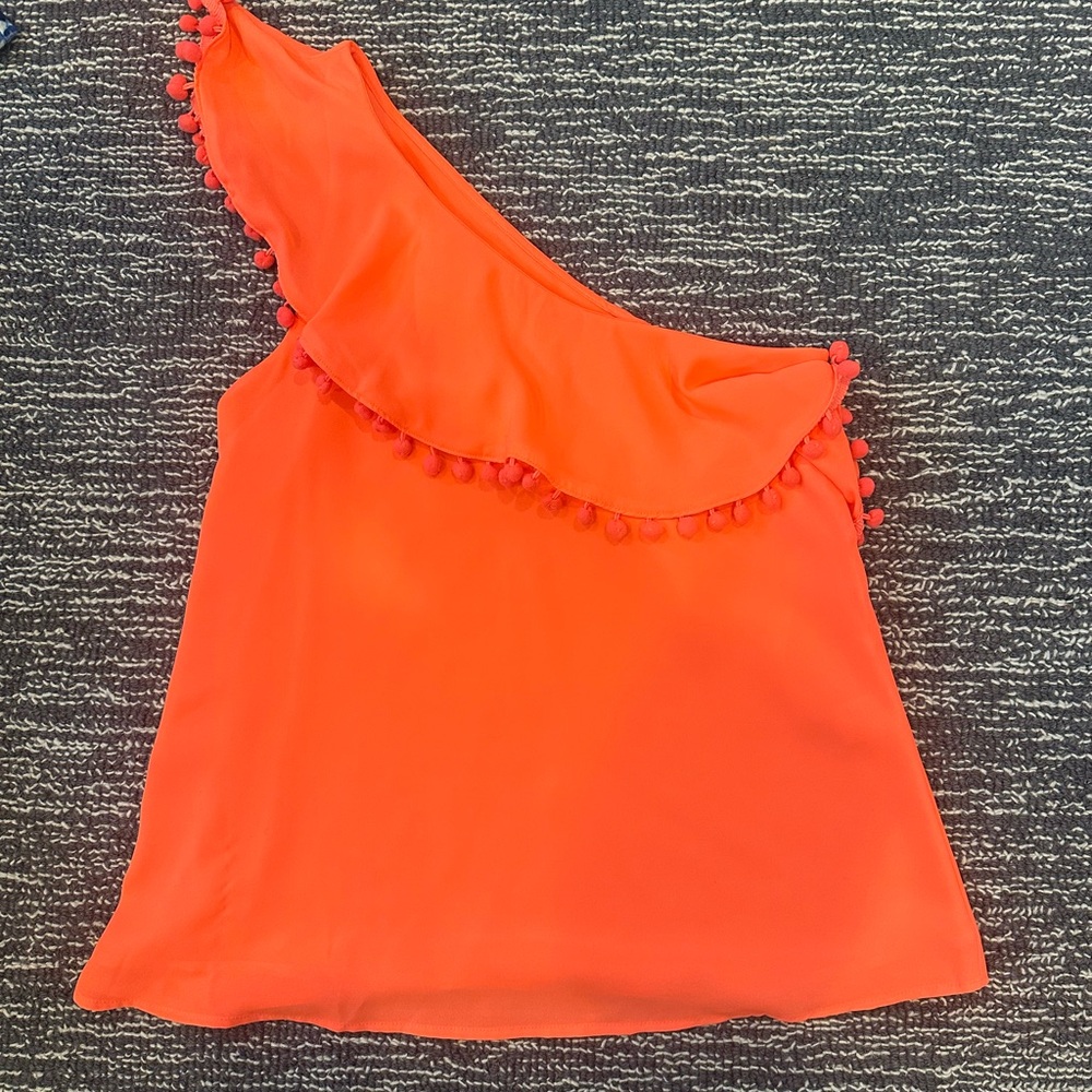 Crosby Vibrant One-Shoulder Blouse